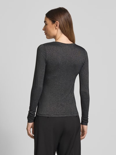 Vero Moda Regular Fit Langarmshirt aus Viskose-Mix Modell 'LAVA' Black 5