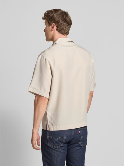 BOSS Orange Relaxed fit vrijetijdsoverhemd van lyocellmix, model 'LAPISY' Zand - 5