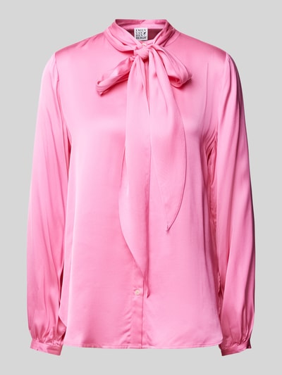 Emily Van den Bergh Regular Fit Bluse mit Schleifen-Detail Pink 2