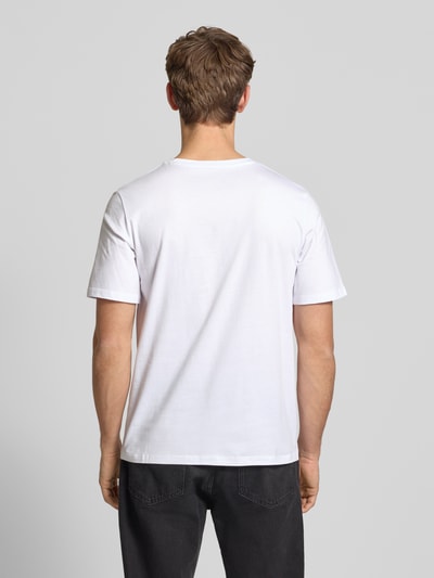 JACK & JONES T-Shirt mit Label-Print Modell 'CORP' Weiss 5