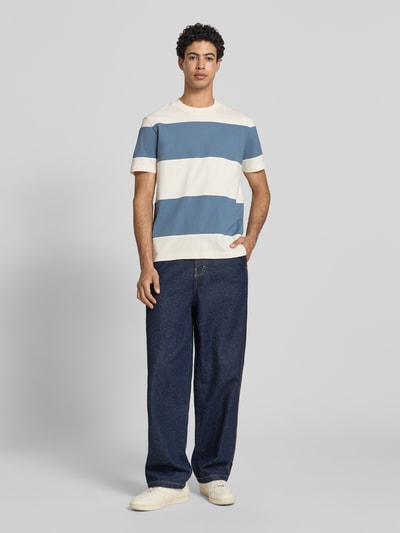 Marc O'Polo DENIM T-shirt o kroju relaxed fit z czystej bawełny Jasnoniebieski 1