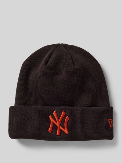 New Era Beanie met labeldetail Zwart - 1