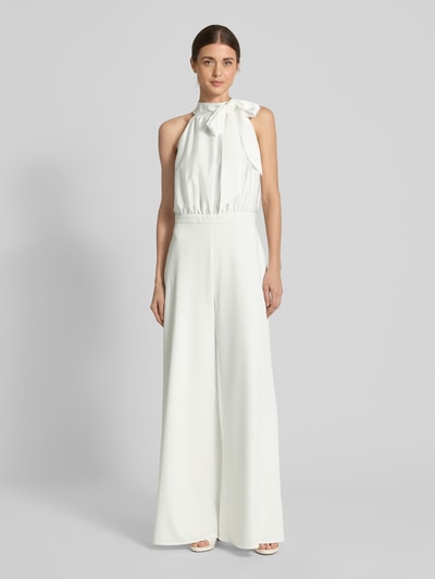 Swing Jumpsuit met halter Offwhite - 4