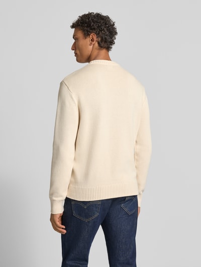 Napapijri Strickpullover mit Rundhalsausschnitt Modell 'MURA' Offwhite 5