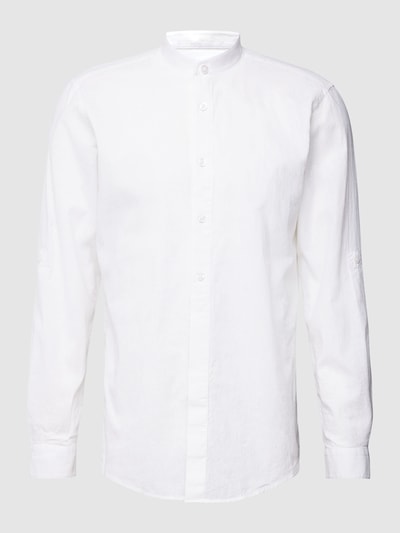 Strellson Regular Fit Freizeithemd mit Stehkragen Modell 'Conell' Weiß 2