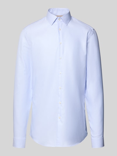 Jake*s Slim Fit Business-Hemd mit extra langem Arm Bleu 2