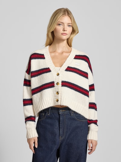 Tommy Jeans Oversized gebreid jack met alpaca Ecru - 4