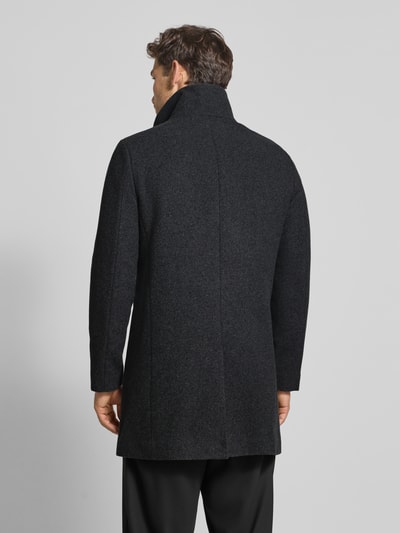 Matinique Lange jas met opstaande kraag, model 'Harvey' Antraciet - 5