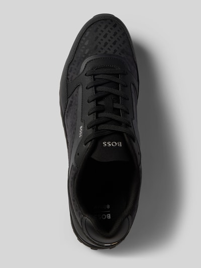 BOSS Lage sneakers met structuurmotief, model 'PARKOUR' Zwart - 3