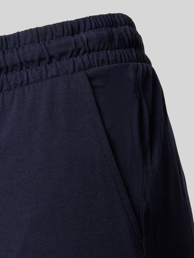 Produktfoto, Pyjama-Hose aus Baumwoll-Modal-Mix mit elastischem Bund von Christian Berg Woman in Dunkelblau, Relaxed-Fit, mit Tunnelzug