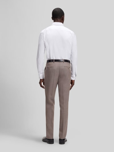 BOSS Koszula o kroju slim fit z teksturowanymi mankietami Błękitny 4