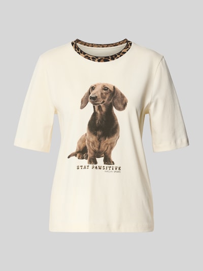 Marc Cain T-shirt met motiefprint Ecru - 2