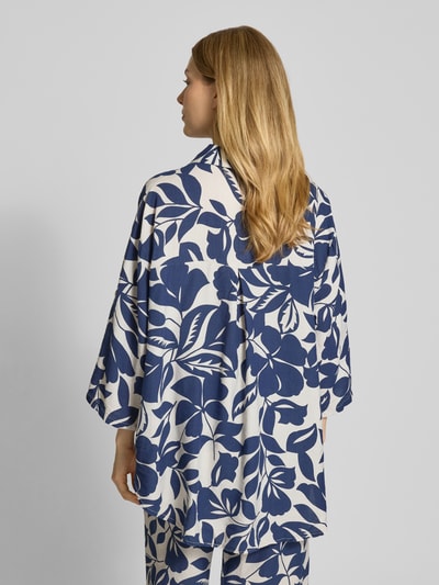 ZABAIONE Bluse mit Knopfleiste und 3/4-Arm Marine 5