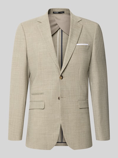 Selected Homme Marynarka garniturowa o kroju slim fit z dodatkiem wełny model ‘OASIS’ Piaskowy 2