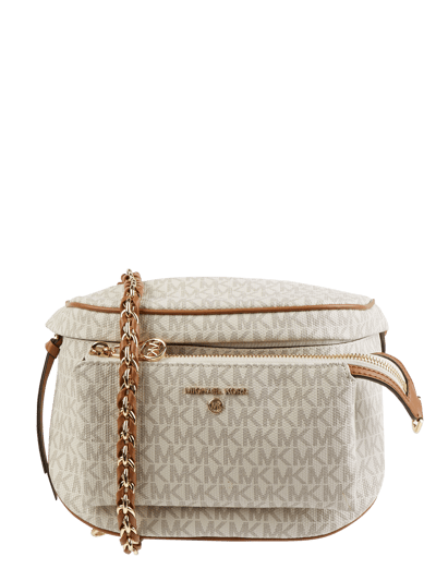 MICHAEL Michael Kors Crossbodytas met logomotief, model 'Slater' Offwhite - 1