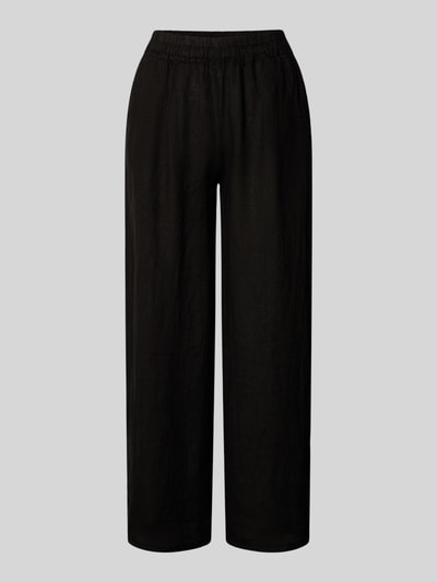 ZABAIONE Leinenhose mit Eingrifftaschen Black 2