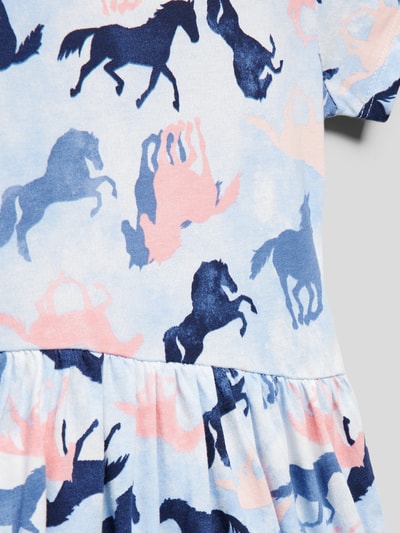 Happy Girls Minikleid mit Allover-Muster Bleu 2