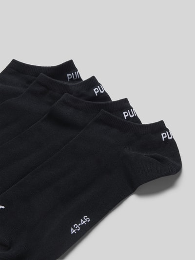 PUMA Sneakersocken mit Label-Detail im 4er-Pack Black 2