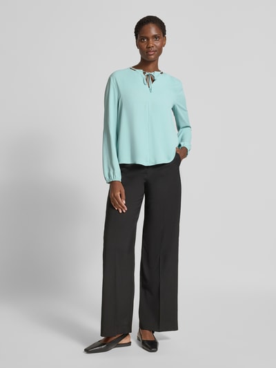 Marc Cain Blouseshirt met V-hals Mintgroen - 1