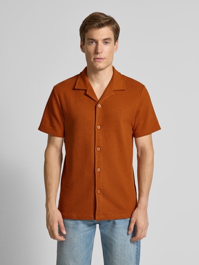 Strellson Koszula casualowa o kroju regular fit z czystej bawełny Terakotowy 4
