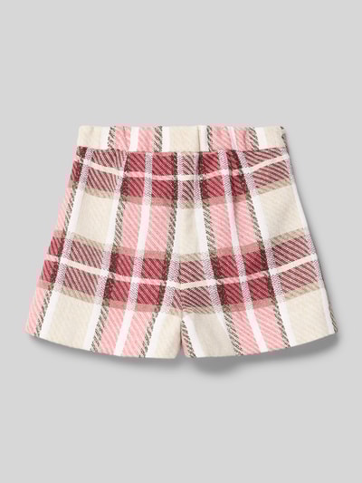 Mayoral Regular Fit Bermuda mit Lanawoll-Anteil und Allover-Print Rot 3