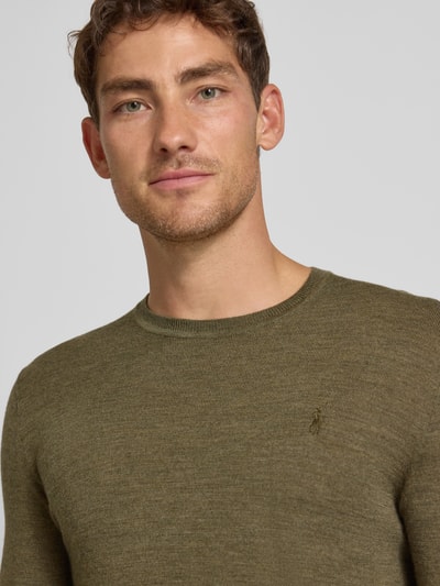 Polo Ralph Lauren Strickpullover aus Merinowolle Oliv 3