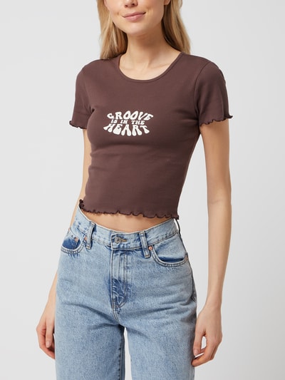 Gina Tricot Cropped T-Shirt mit Muschelsaum Modell 'Sandy'  Hazel 4