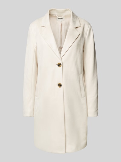 Only Regular Fit Mantel mit Zierknöpfen Modell 'DIANE' Beige 2