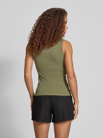 Pieces Slim Fit Tank Top aus Baumwoll-Mix Modell 'KITTE' Oliv 5