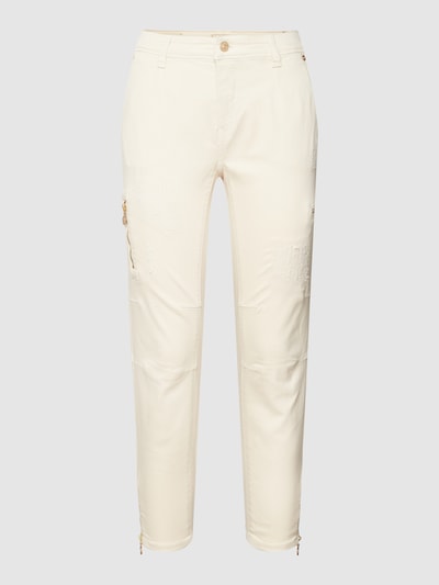 MAC Straight Fit Jeans im Destroyed-Look Modell 'RICH CARGO' Offwhite 2