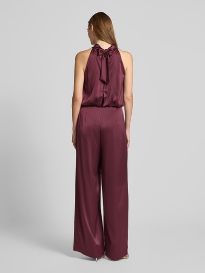 V by Vera Mont Regular Fit Jumpsuit mit Strukturmuster Bordeaux 5