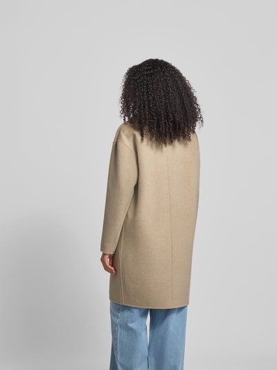 Anine Bing Relaxed Fit Mantel aus Lanawoll-Mix Beige 5