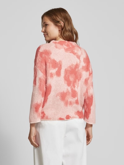 OPUS Gebreide pullover met opstaande kraag, model 'Plumi' Rosé - 5