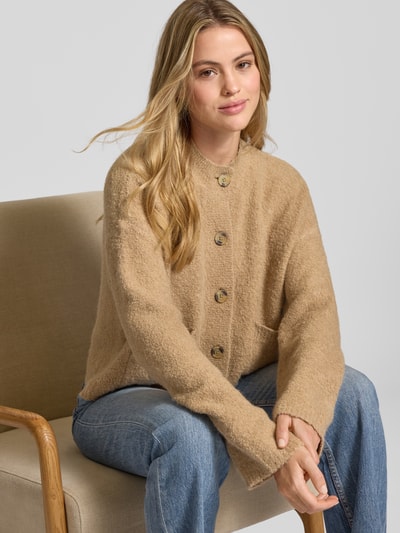 Jake*s Studio Woman Kurtka z dzianiny z nakładanymi, wpuszczanymi kieszeniami Camel 3