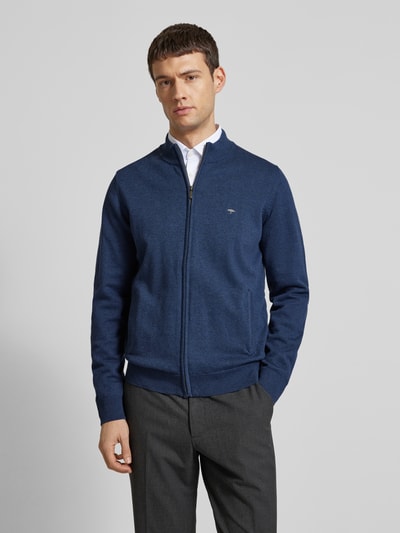 Fynch-Hatton Cardigan in Strick-Optik Jeansblau 4