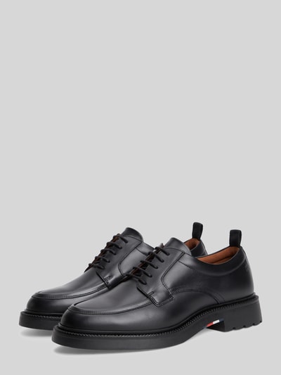 Tommy Hilfiger Schnürschuhe aus echtem Leder Black 1