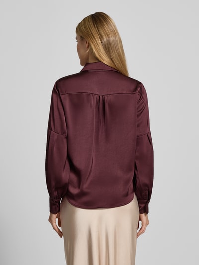 Neo Noir Hemdbluse mit Knopfleiste Bordeaux 5