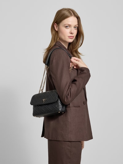 Guess Handtasche mit Label-Applikation Modell 'ADELASIA' Black 1