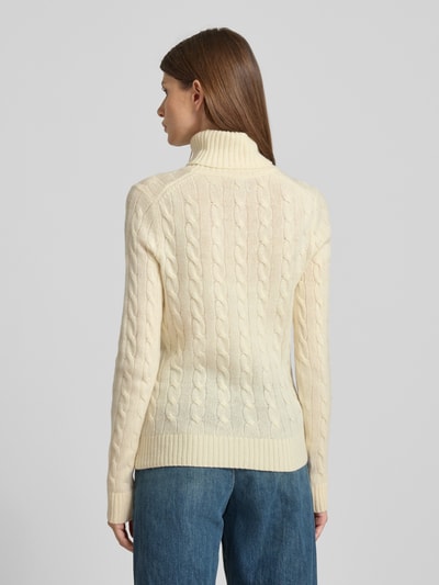 Polo Ralph Lauren Regular fit gebreide pullover van een mix van katoen en kasjmier Ecru - 5