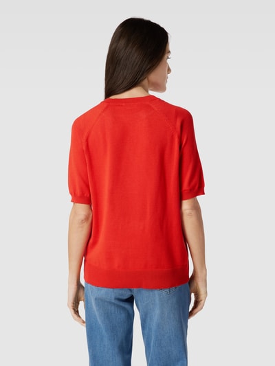 Soft Rebels T-Shirt in Strick-Optik Rot 5