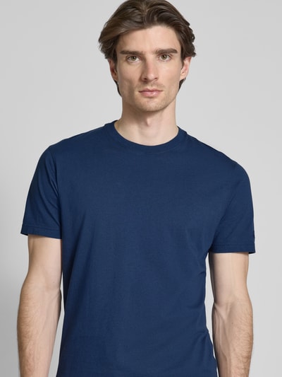 MC2 Saint Barth T-shirt met ronde hals, model 'DOVER' Marineblauw - 3