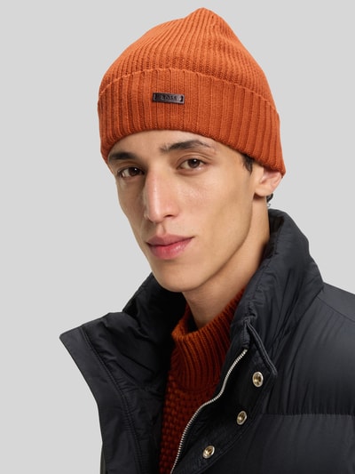 BOSS Mütze aus reiner Schurwolle  Orange 1