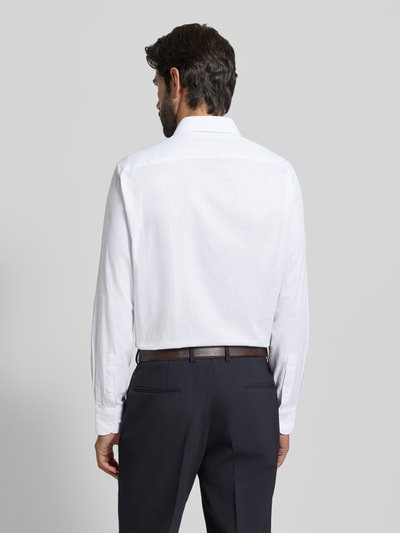 Tommy Hilfiger Regular fit zakelijk overhemd van puur katoen Bleu - 5