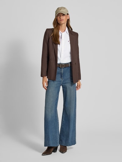 Polo Ralph Lauren Regular fit overhemdblouse met logostitching Wit - 1