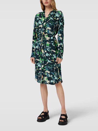 Fransa Blousejurk met all-over motief Groen - 1