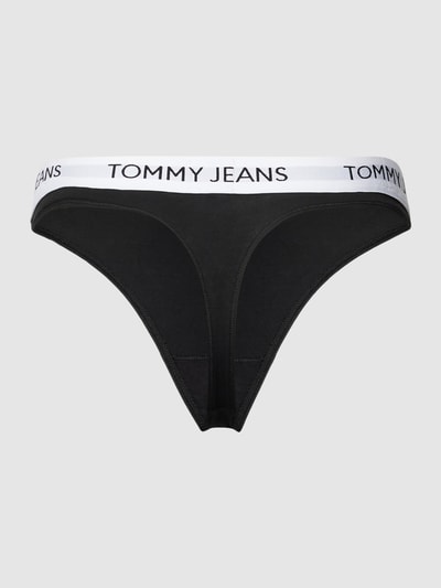 TOMMY HILFIGER String mit elastischem Logo-Bund Modell 'HERITAGE' Black 3