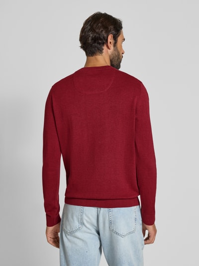 Tom Tailor Regular fit gebreide pullover van zuiver katoen Rood - 5