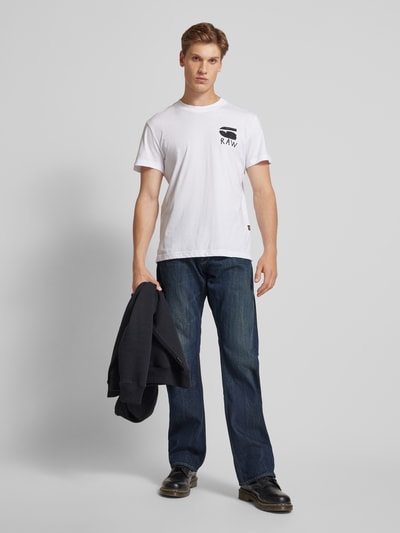 G-Star Raw Bootcut Jeans mit 5-Pocket-Design Modell 'Lenney' Dunkelblau 1