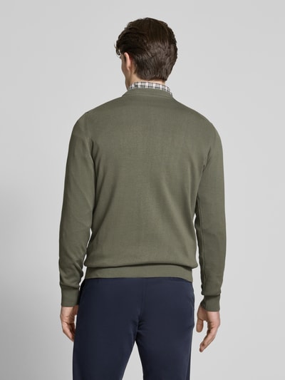 Barbour Gebreide pullover met labelstitching Lichtgroen - 5