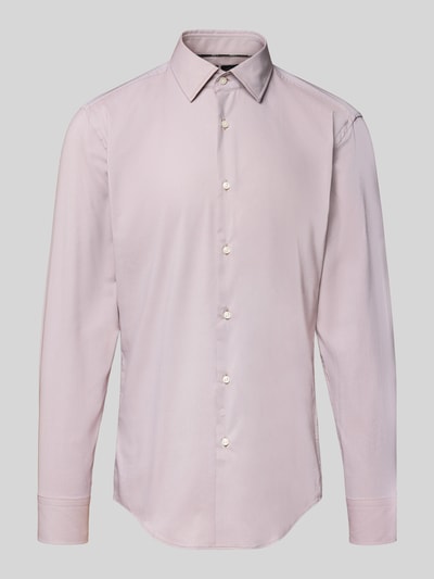 BOSS Slim Fit Hemd mit einreihiger Knopfleiste Modell 'HANK' Sand 2